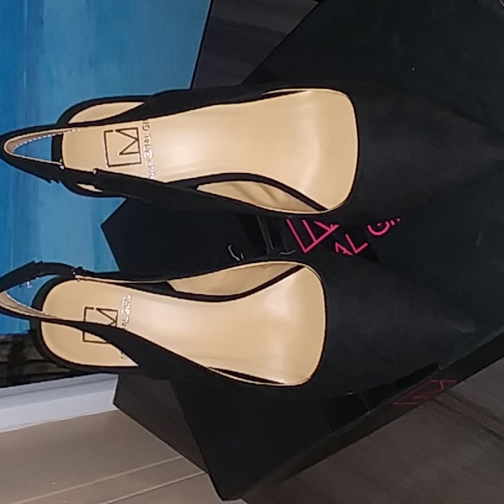 Material Girl sling back shoe